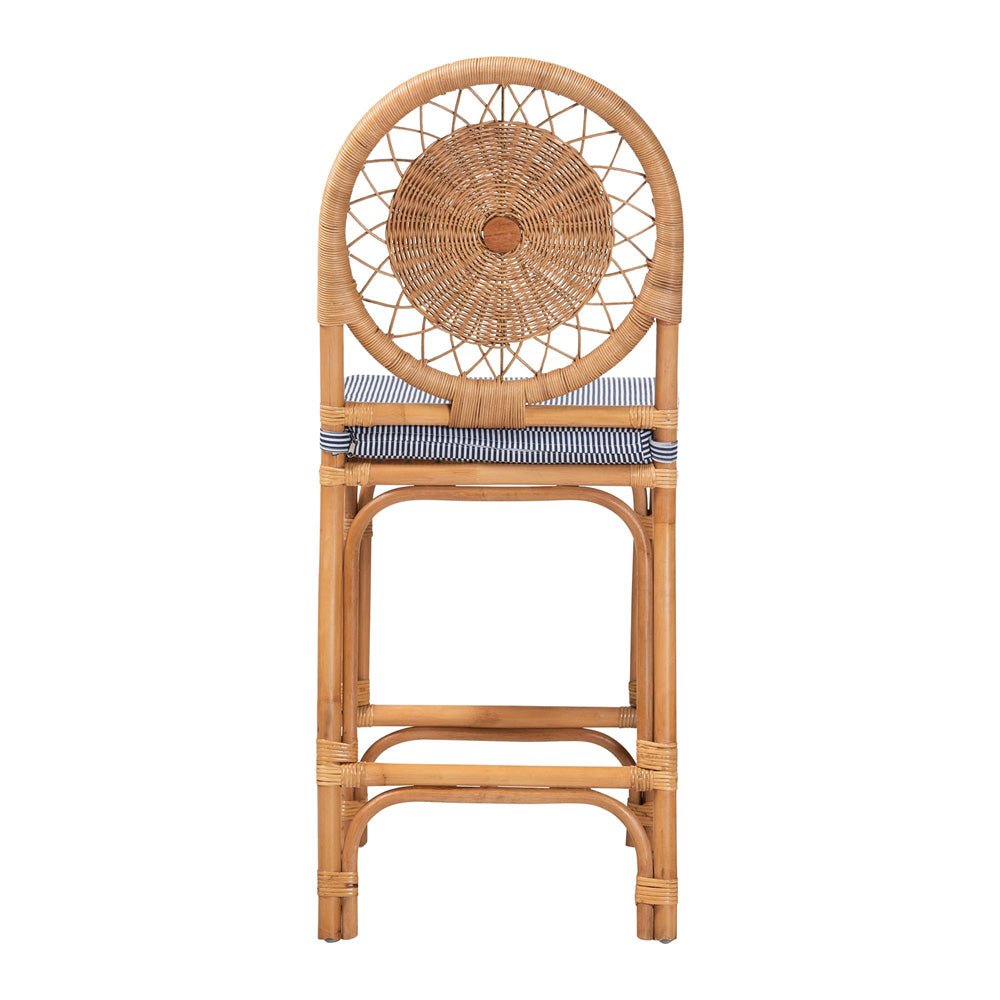 bali & pari - OberonCounter Stool in Light Honey - Oberon-Rattan/Light Honey-Cushion-CS view 4