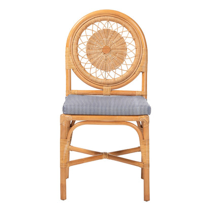 bali & pari - OberonDining Chair in Light Honey - Oberon-Rattan/Light Honey-Cushion-DC view 2
