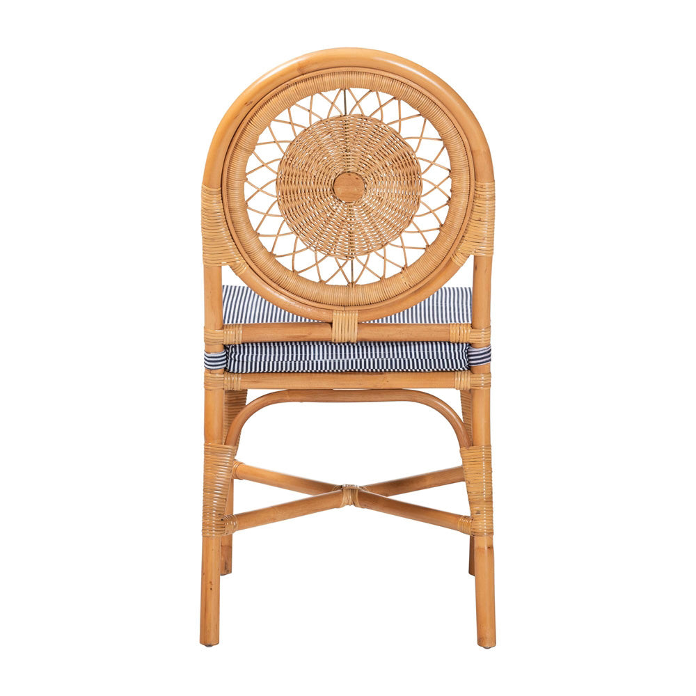 bali & pari - OberonDining Chair in Light Honey - Oberon-Rattan/Light Honey-Cushion-DC view 4