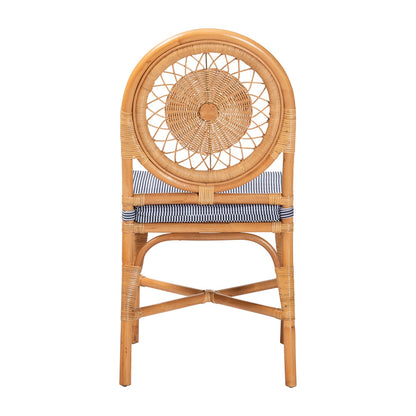 bali & pari - OberonDining Chair in Light Honey - Oberon-Rattan/Light Honey-Cushion-DC view 4