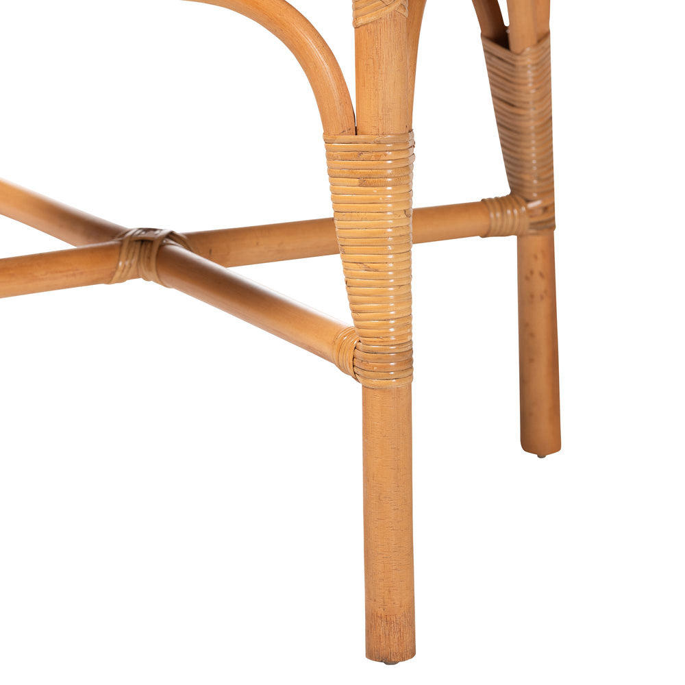 bali & pari - OberonDining Chair in Light Honey - Oberon-Rattan/Light Honey-Cushion-DC view 6
