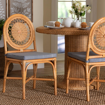 bali & pari - OberonDining Chair in Light Honey - Oberon-Rattan/Light Honey-Cushion-DC view 8