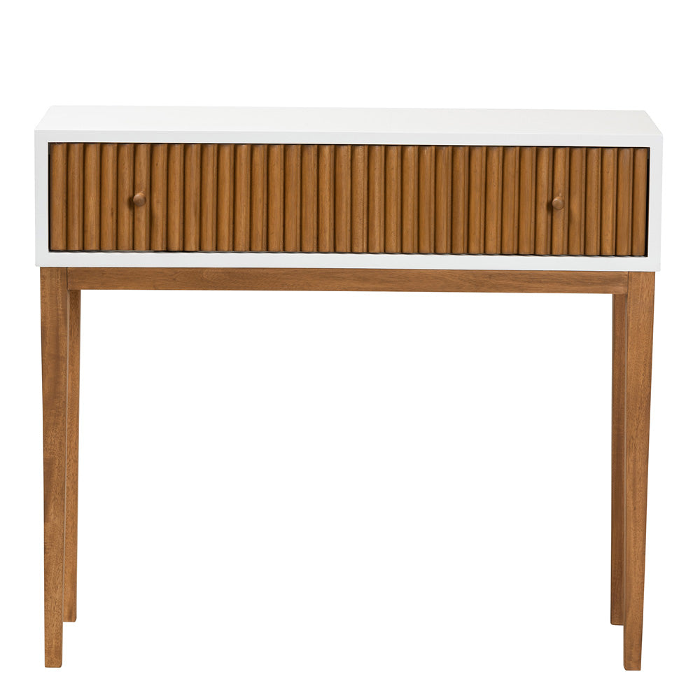 bali & pari - Odile Console Table in Natural Brown/White - OND6-Console view 3