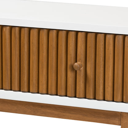 bali & pari - Odile Console Table in Natural Brown/White - OND6-Console view 5