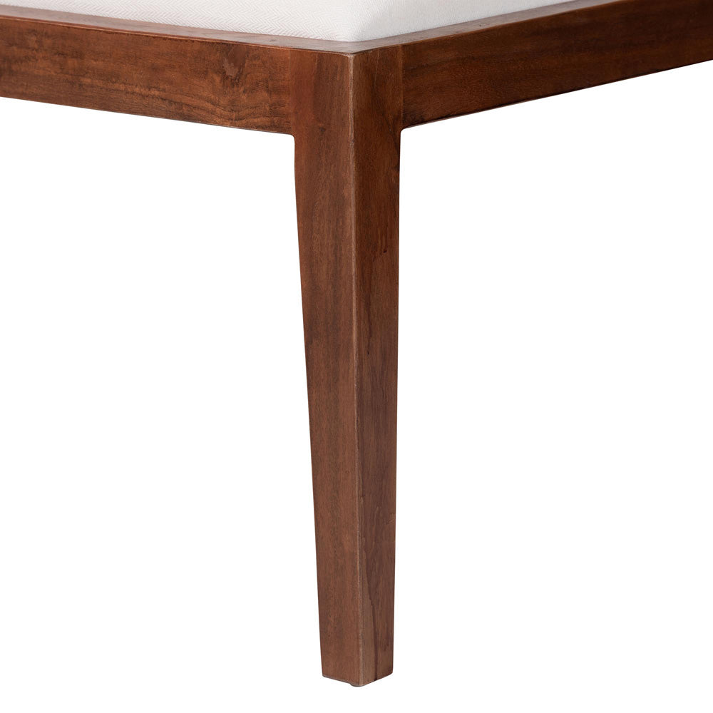 bali & pari - Okinawa Set of 2 Corner Benches in Light Honey/Light Brown/White - Okinawa-Light Honey/Light Brown-2PC Bench Set view 5