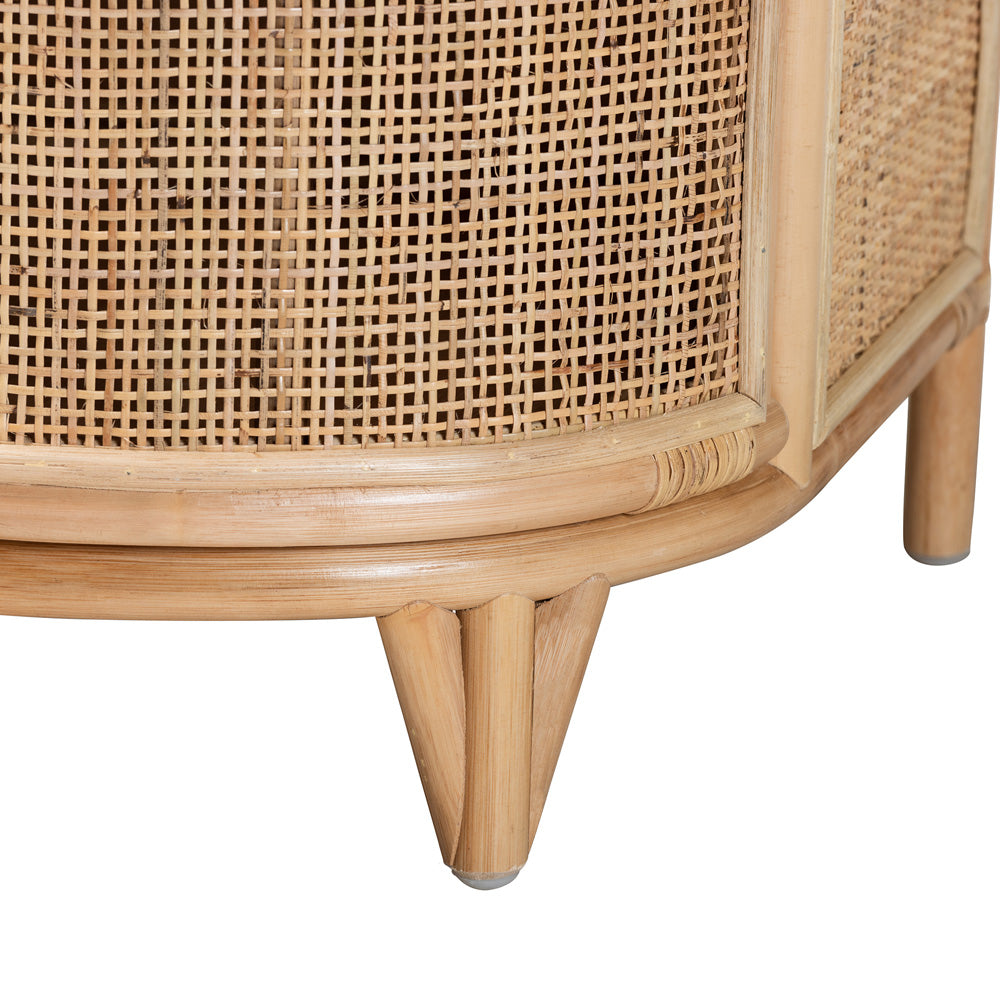 bali & pari - Oleta Nightstand in Natural Brown - WS017-Rattan-NS view 6
