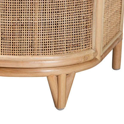 bali & pari - Oleta Nightstand in Natural Brown - WS017-Rattan-NS view 6