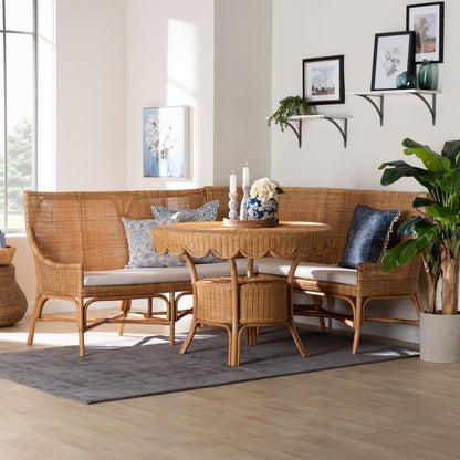 bali & pari - Olivera Dining Set in Light Honey - Baako/Palm Short-3PC Dining Set view 9