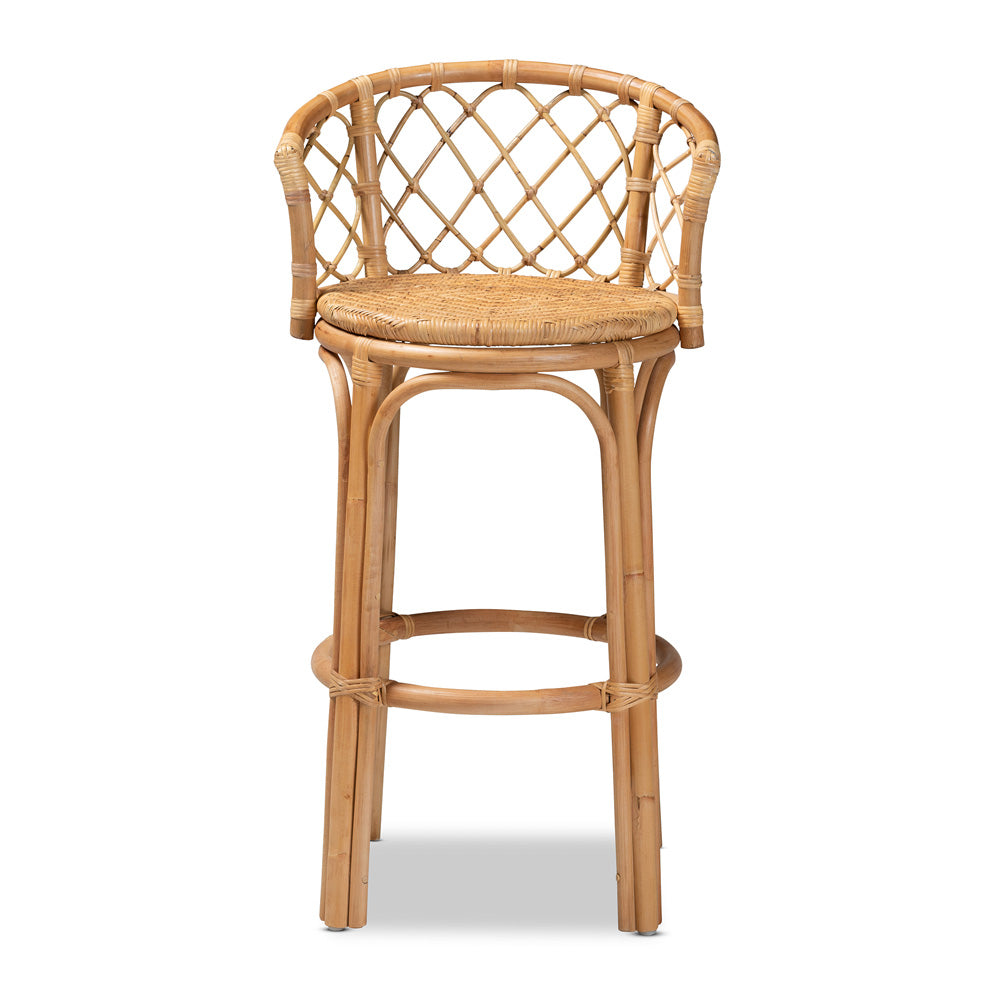 bali & pari - Orchard Bar Stool in Natural Brown - Orchard-Rattan-BS view 2