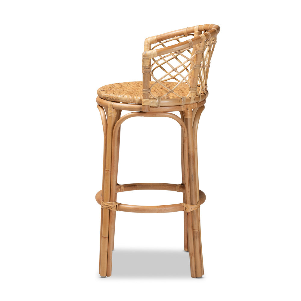 bali & pari - Orchard Bar Stool in Natural Brown - Orchard-Rattan-BS view 3