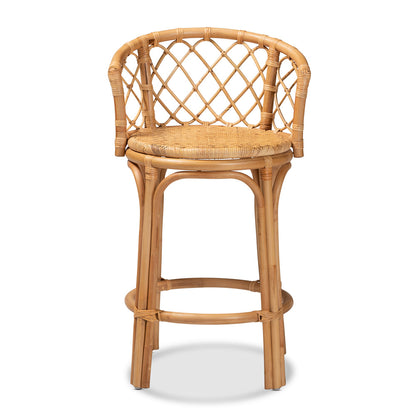 bali & pari - Orchard Counter Stool in Natural Brown - Orchard-Rattan-CS view 2