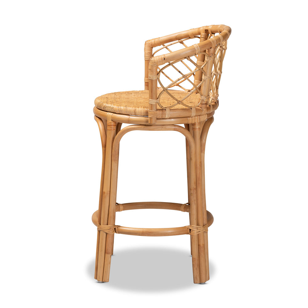 bali & pari - Orchard Counter Stool in Natural Brown - Orchard-Rattan-CS view 3