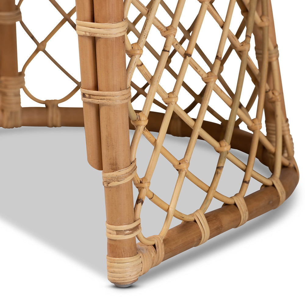 bali & pari - Orchard Dining Chair in White/Natural Brown - Orchard-Rattan-DC view 6