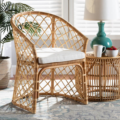 bali & pari - Orchard Dining Chair in White/Natural Brown - Orchard-Rattan-DC view 8