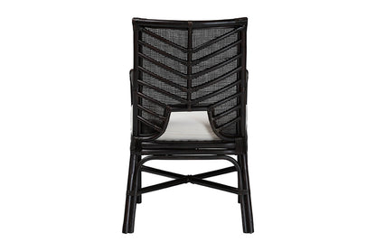 bali & pari - Oscar Dining Chair - Oscar-Rattan/Coffee Bean-Cushion-DC view 4