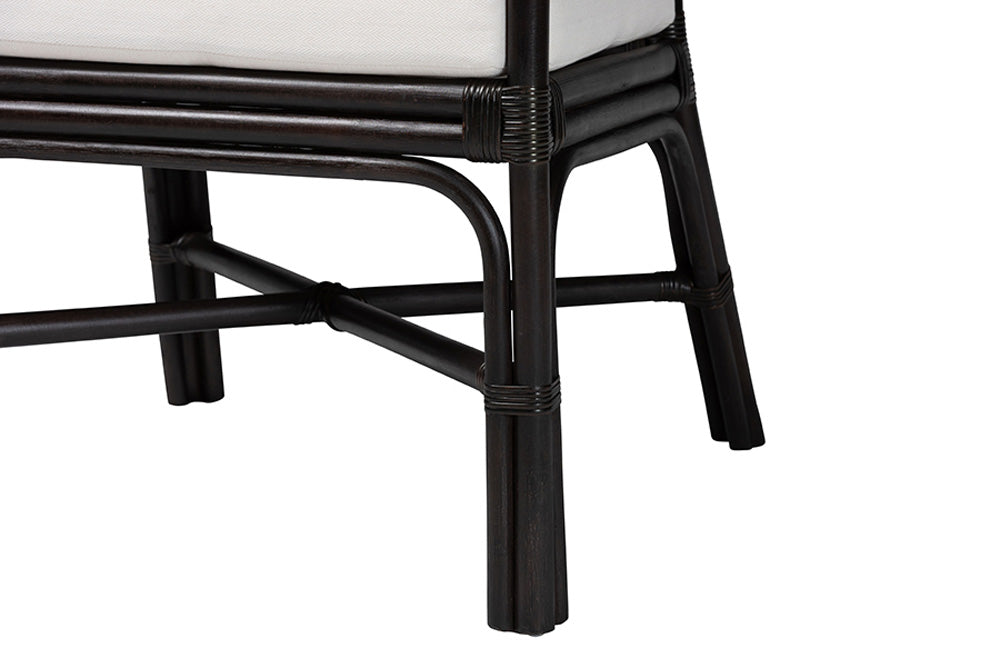 bali & pari - Oscar Dining Chair - Oscar-Rattan/Coffee Bean-Cushion-DC view 7