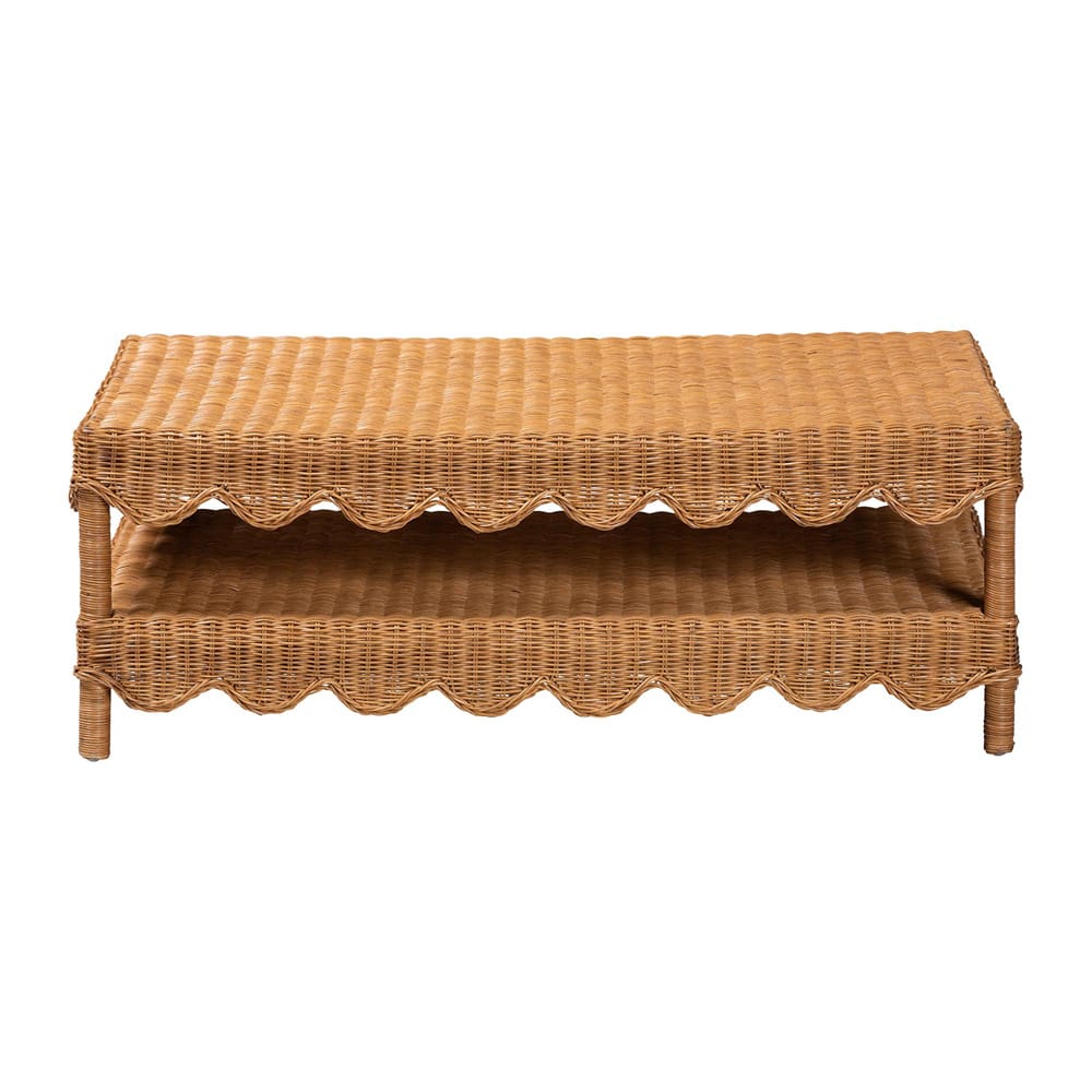 bali & pari - Oteria Coffee Table in Light Honey - Palm Short-Light Honey Rattan-CT view 2