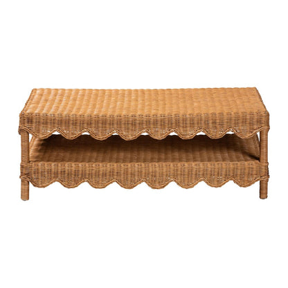 bali & pari - Oteria Coffee Table in Light Honey - Palm Short-Light Honey Rattan-CT view 2