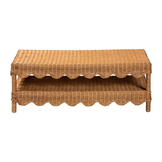 bali & pari - Oteria Coffee Table in Light Honey - Palm Short-Light Honey Rattan-CT view 2