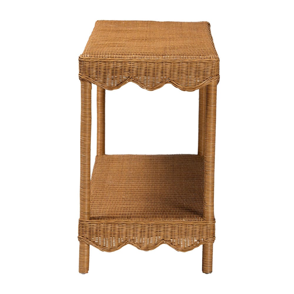 bali & pari - Oteria Console Table in Light Honey - Palm Short-Light Honey Rattan-Console Table view 3