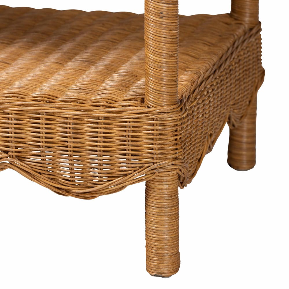 bali & pari - Oteria Console Table in Light Honey - Palm Short-Light Honey Rattan-Console Table view 5
