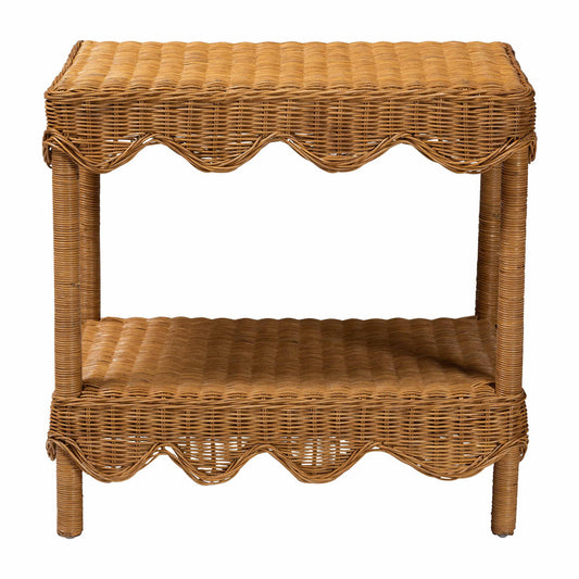 bali & pari - Oteria Side Table in Light Honey - Palm Short-Light Honey Rattan-Side Table view 2