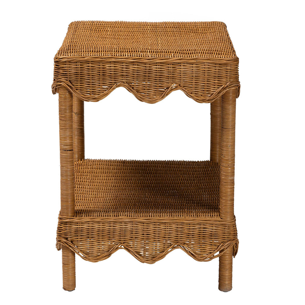 bali & pari - Oteria Side Table in Light Honey - Palm Short-Light Honey Rattan-Side Table view 3
