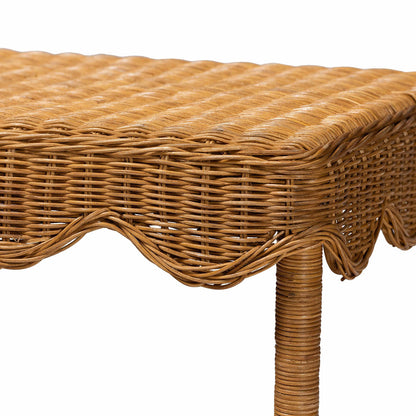 bali & pari - Oteria Side Table in Light Honey - Palm Short-Light Honey Rattan-Side Table view 4