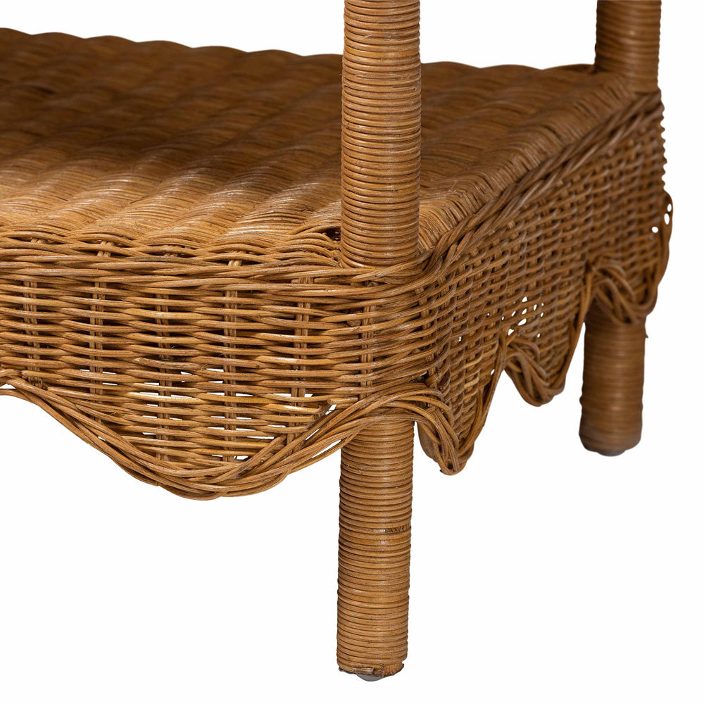 bali & pari - Oteria Side Table in Light Honey - Palm Short-Light Honey Rattan-Side Table view 5