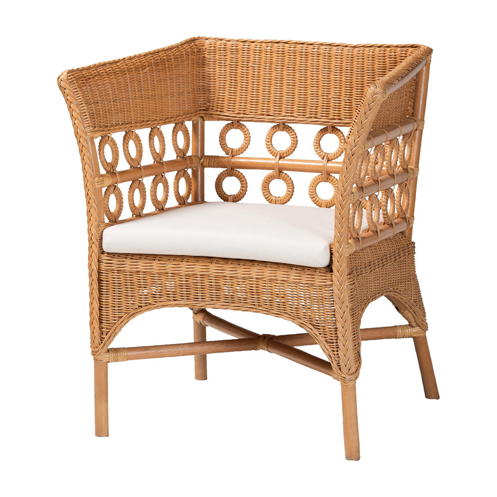 bali & pari - Oxford Arm Chair in Light Honey - Oxford-Light Honey Rattan-CC view 1