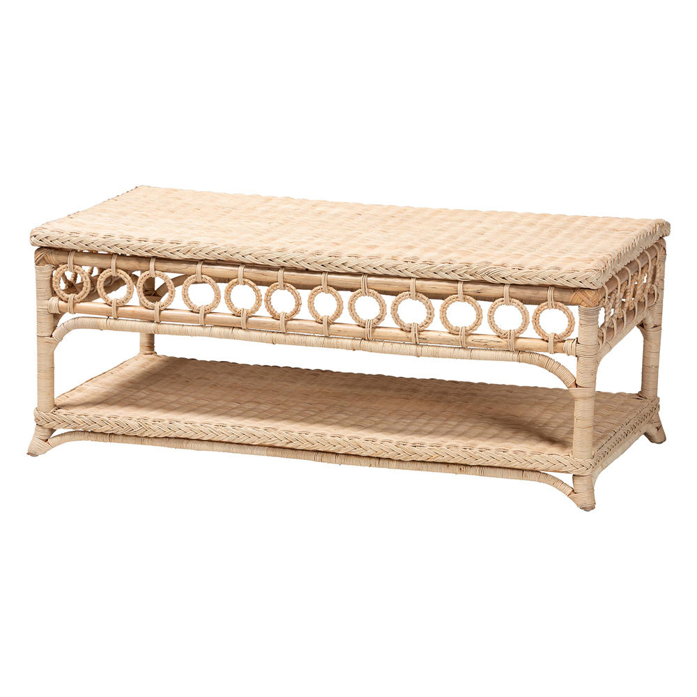 bali & pari - Oxford Coffee Table in Natural - WS121-Natural-Rattan-CT view 1