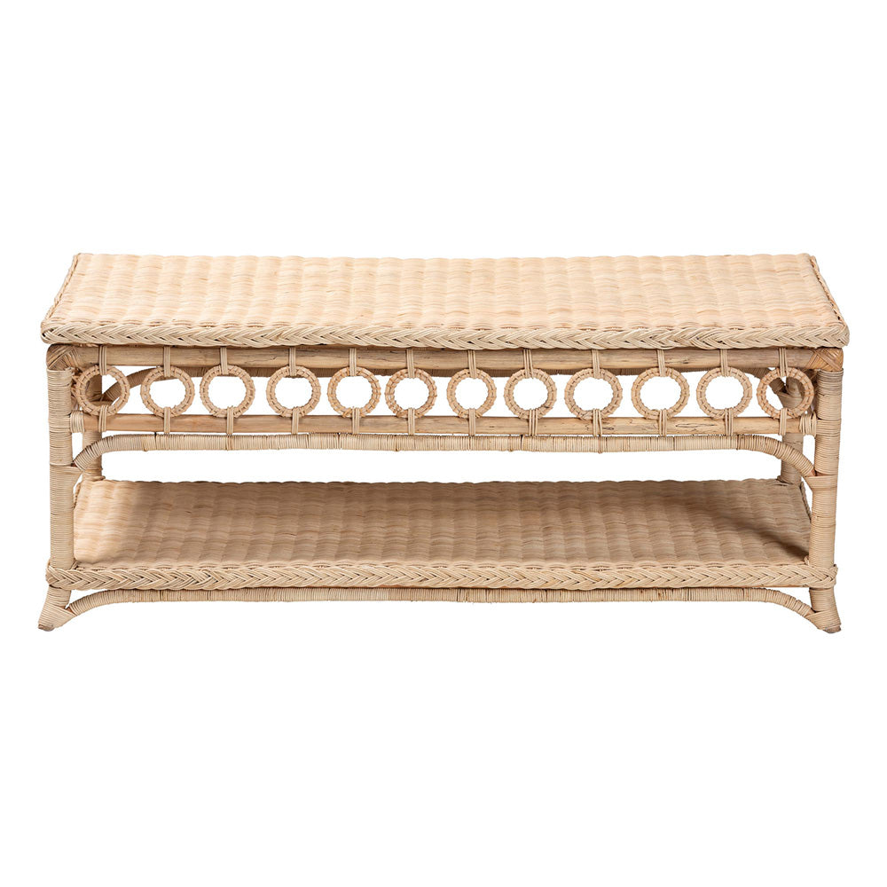 bali & pari - Oxford Coffee Table in Natural - WS121-Natural-Rattan-CT view 2