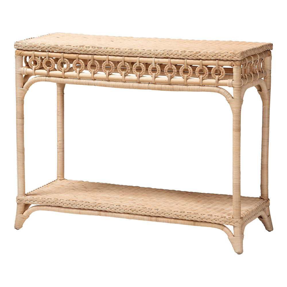 bali & pari - Oxford Console Table in Natural Brown - WS120-Natural-Rattan-Console Table view 1