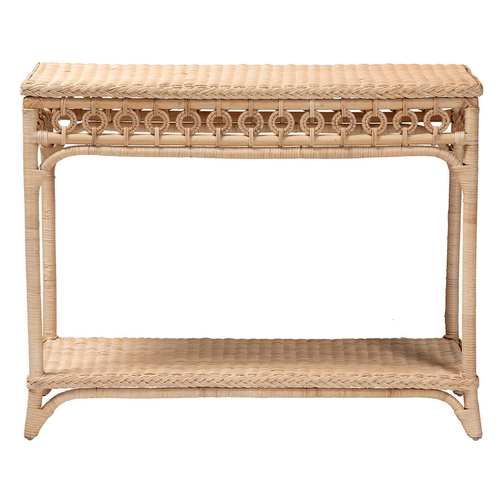 bali & pari - Oxford Console Table in Natural Brown - WS120-Natural-Rattan-Console Table view 2