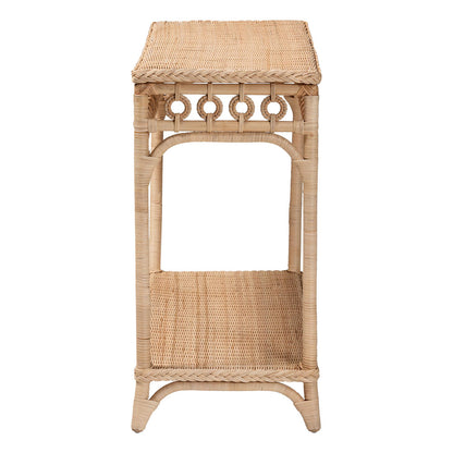 bali & pari - Oxford Console Table in Natural Brown - WS120-Natural-Rattan-Console Table view 3