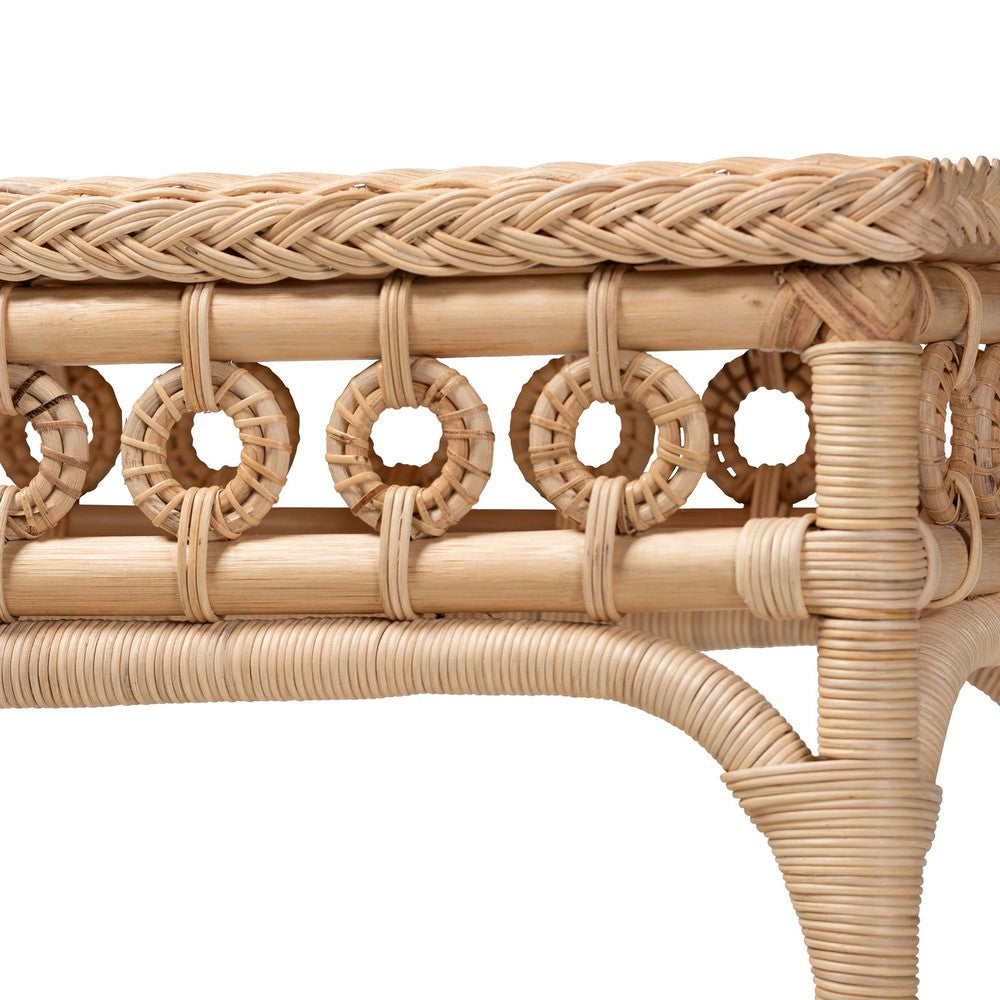 bali & pari - Oxford Console Table in Natural Brown - WS120-Natural-Rattan-Console Table view 4