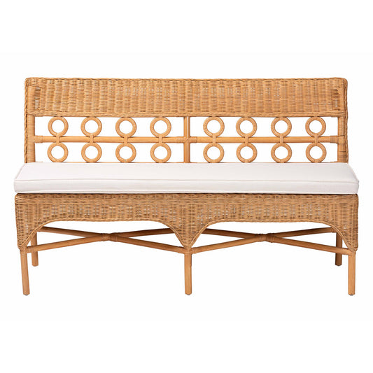 bali & pari - Oxford Dining Bench in Light Honey - Oxford-Light Honey Rattan-Armless-Bench view 2