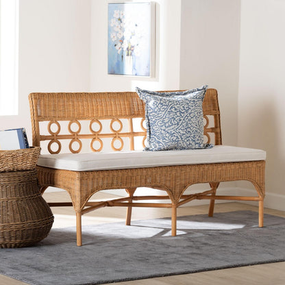 bali & pari - Oxford Dining Bench in Light Honey - Oxford-Light Honey Rattan-Armless-Bench view 8
