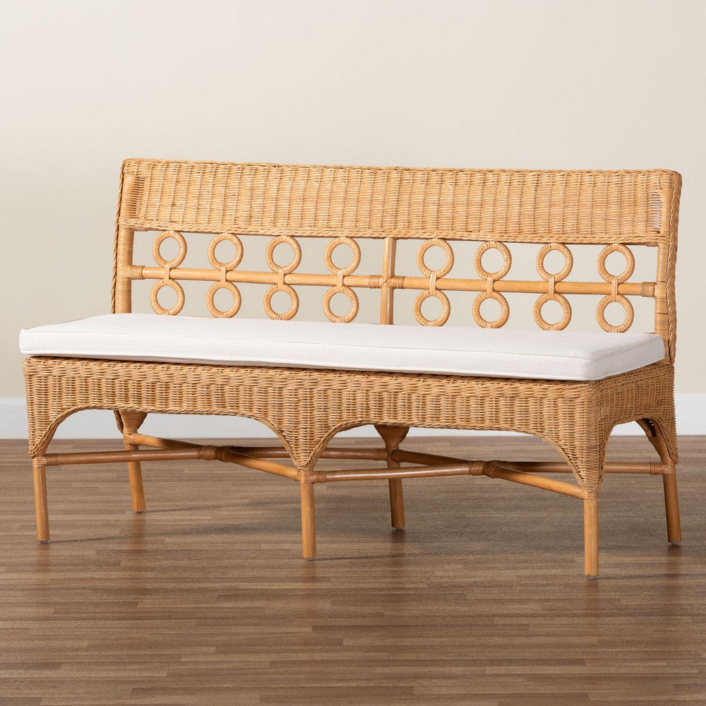 bali & pari - Oxford Dining Bench in Light Honey - Oxford-Light Honey Rattan-Armless-Bench view 9
