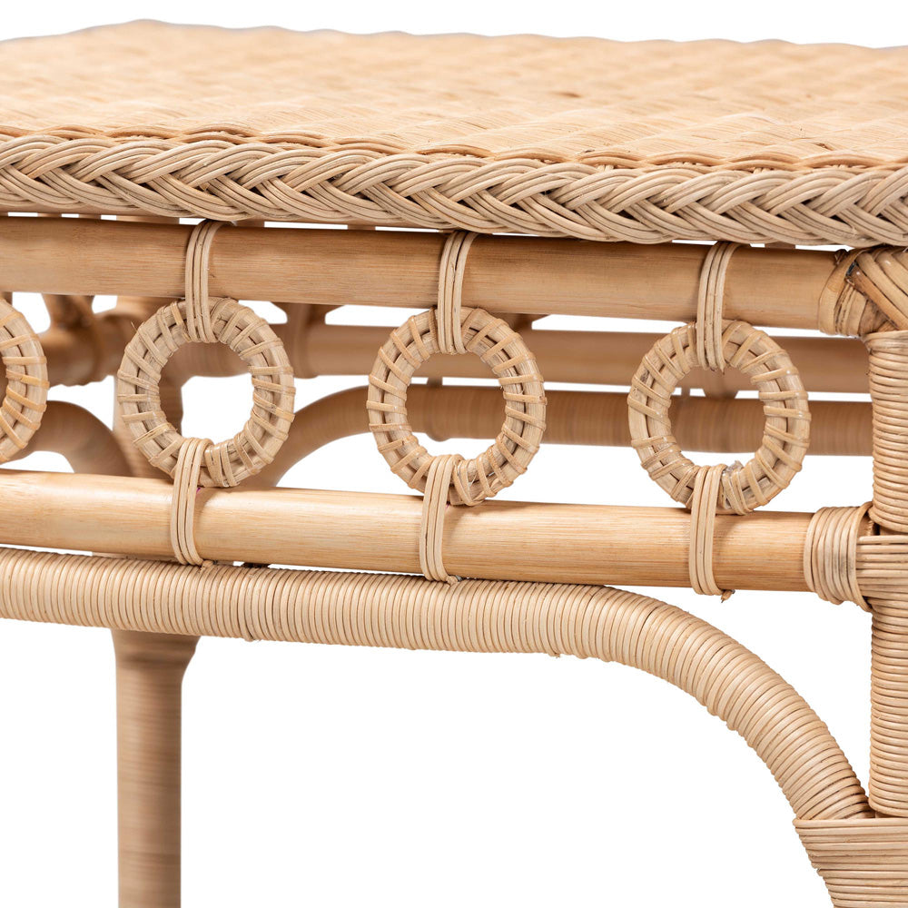 bali & pari - Oxford End Table in Natural Brown - WS119-Natural-Rattan-ET view 3
