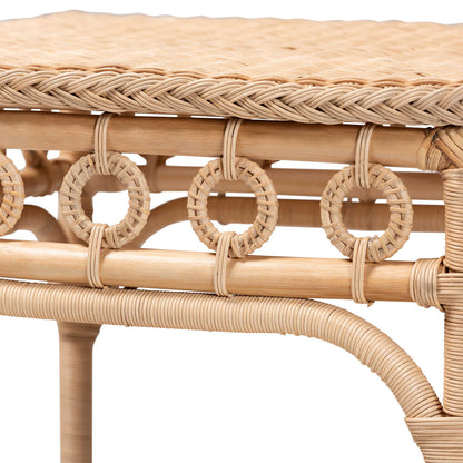 bali & pari - Oxford End Table in Natural Brown - WS119-Natural-Rattan-ET view 3