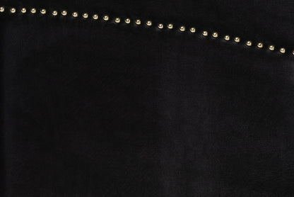 bali & pari - Oxley Queen Size Bed - Oxley-Black Velvet-Queen view 7