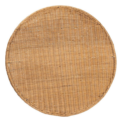 bali & pari - Pabla Accent Table in Light Honey - Palm Short-Round-Natural Rattan-Console Table view 4
