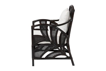 bali & pari - Paden Arm Chair - Paden-Rattan/Coffee Bean-Cushion-CC view 3