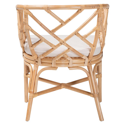 bali & pari  - Padma Dining Chair in Natural - Padma-Natural/Rattan-Cushion-DC view 4