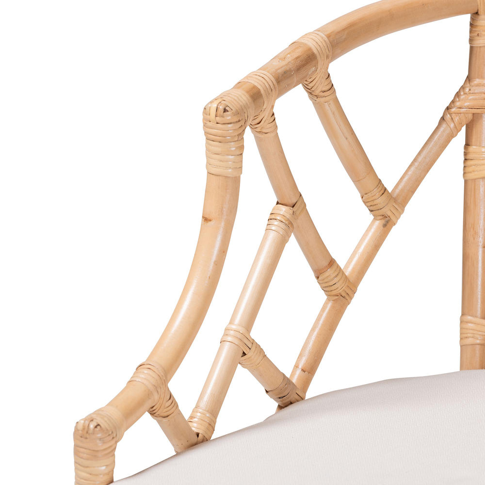 bali & pari  - Padma Dining Chair in Natural - Padma-Natural/Rattan-Cushion-DC view 5