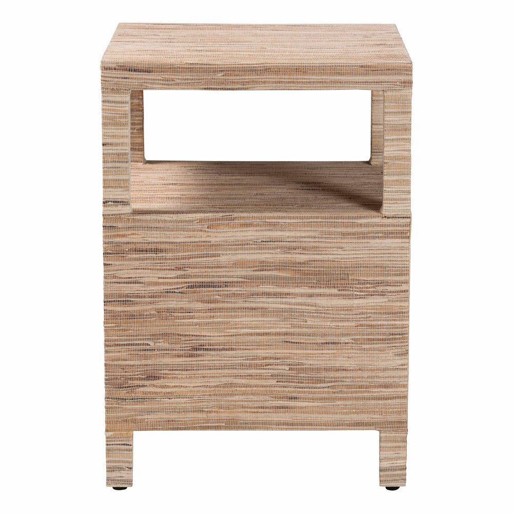 bali & pari - Paine Nightstand in Natural - Paine-Natural Woven Grasscloth-NS view 4