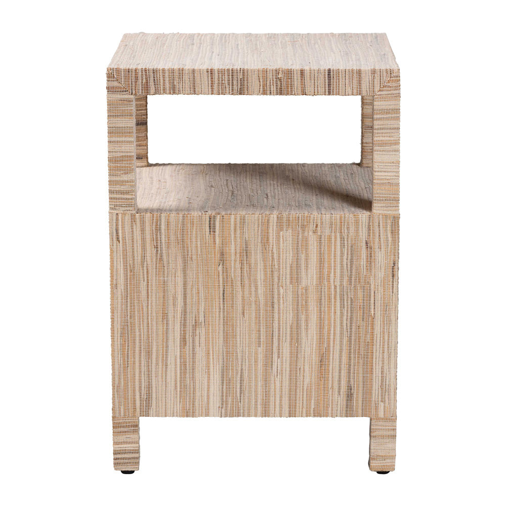 bali & pari - Paine Nightstand in Natural - Paine-Natural Woven Grasscloth-NS view 5