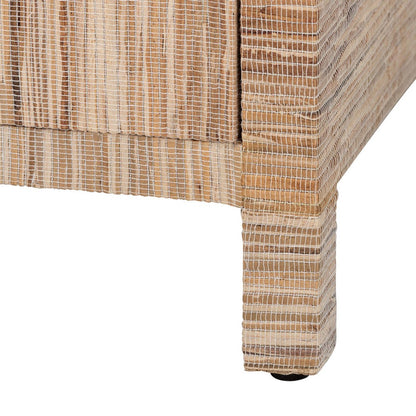 bali & pari - Paine Nightstand in Natural - Paine-Natural Woven Grasscloth-NS view 7