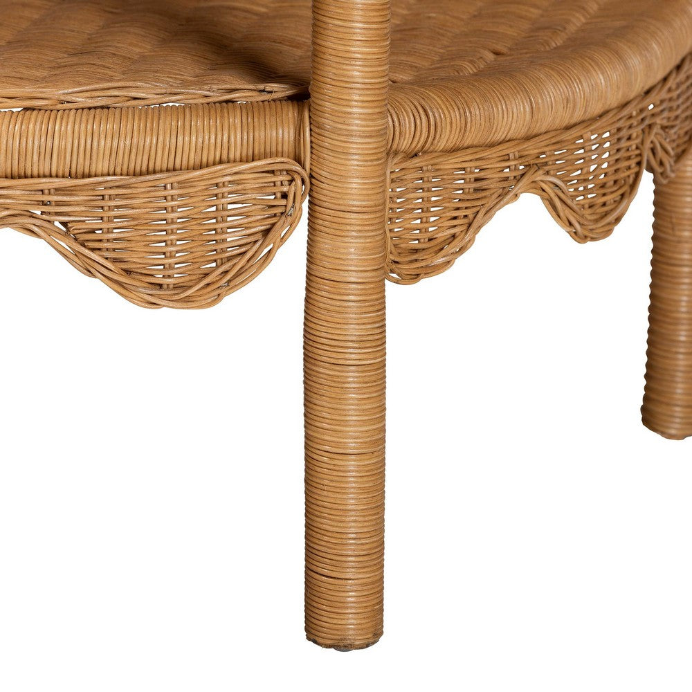 bali & pari - Paisley Console Table in Light Honey - Palm Short-Natural Rattan-Console Table view 6
